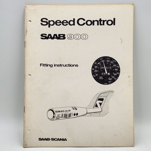 Saab 900 Speed Control Fitting Instructions Manual 655332 a - Picture 1 of 2